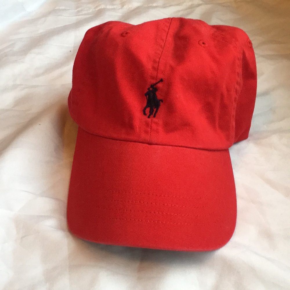 Red Polo RL Hat